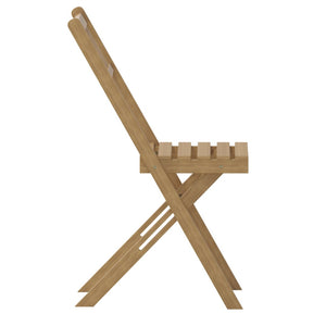 English Elm Martindale Folding Acacia Wood Bistro Chairs, Set of 2 - Stylish Indoor/Outdoor Seating with X Base Frame THB-C1244-NAT-GG