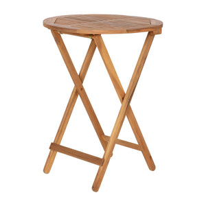 English Elm Martindale 3-Piece Folding Bistro Set – Stylish Acacia Wood Table & Chairs for Indoor/Outdoor Use THB-S4460-NAT-GG