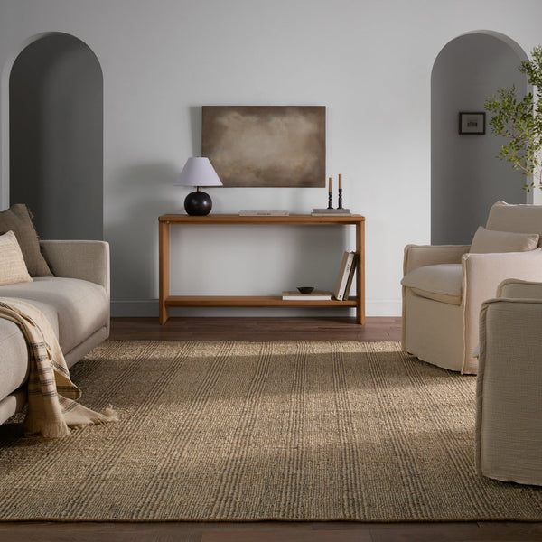 Jaipur Living Thatcher Almaz Thh01 Handwoven Handmade 80% Jute 20% Cotton Mid-century Modern Stripes Indoor Rug Tan 80% Jute 20% Cotton Rug160128