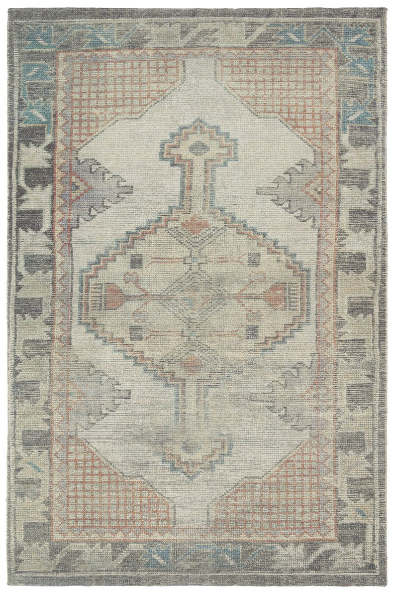 Jaipur Living Theo Palar Tho05 Handwoven Handmade 60% Pet Yarn 40% Cotton Vintage Medallion Indoor Rug Blue 60% Pet Yarn 40% Cotton Rug161263