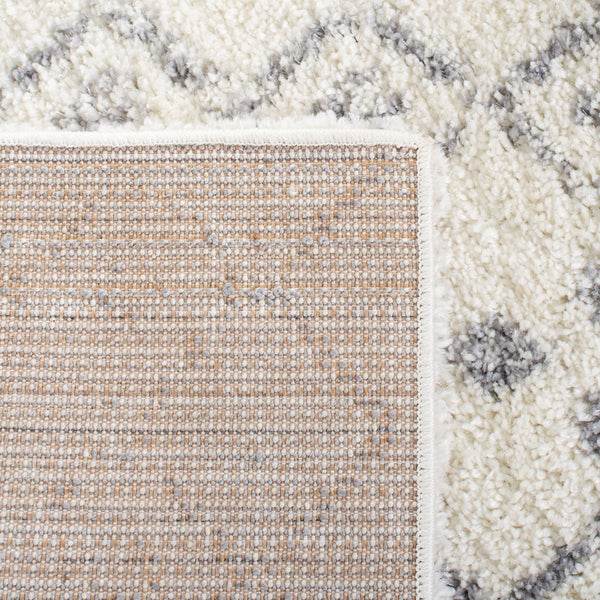 Safavieh Tahoe Shag Area Rug - Luxurious White & Grey 6'7"X8'7" Plush Design For Modern Home Décor White ,Grey 60% Polypropylene,Jute 40% Tho616c-6
