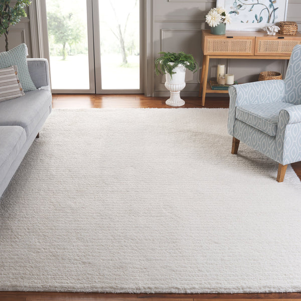 Safavieh Tahoe Shag Area Rug - Luxurious Power Loomed Comfort For Your Living Space With Elegant Design Ivory 60% Polypropylene,Jute 40% Tho651a-6
