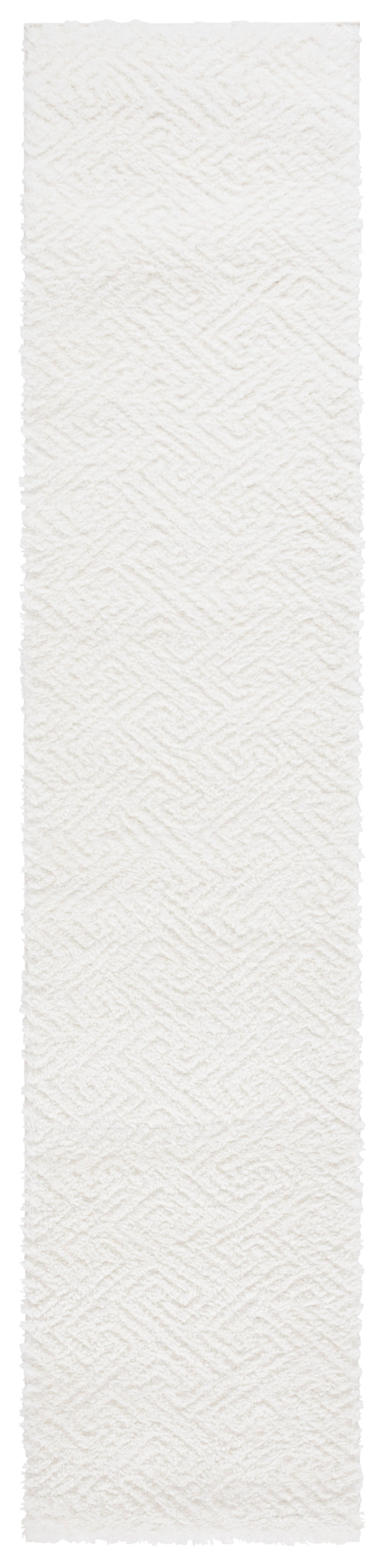 Safavieh Tahoe Luxurious Round Area Rug - Plush Power-loomed Geometric Design For Modern Elegance White 60% Polypropylene,Jute 40% Tho652a-3sq