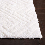 Safavieh Tahoe Shag 652 Power Loomed Shag Rug White THO652A-7SQ