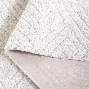 Safavieh Tahoe Luxurious Round Area Rug - Plush Power-loomed Geometric Design For Modern Elegance Ivory 60% Polypropylene,Jute 40% Tho652b-3