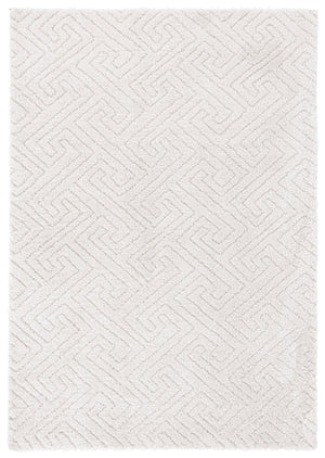 Safavieh Tahoe Luxurious Round Area Rug - Plush Power-loomed Geometric Design For Modern Elegance Ivory 60% Polypropylene,Jute 40% Tho652b-3