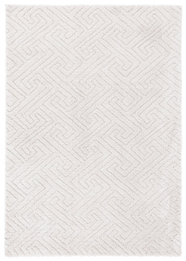 Safavieh Tahoe Luxurious Round Area Rug - Plush Power-loomed Geometric Design For Modern Elegance Ivory 60% Polypropylene,Jute 40% Tho652b-3