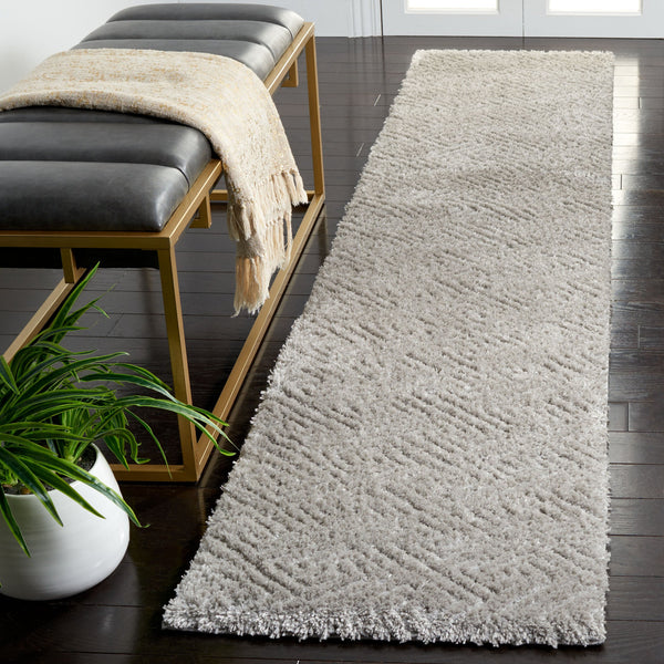 Safavieh Tahoe Luxurious Round Area Rug - Plush Power-loomed Geometric Design For Modern Elegance Grey 60% Polypropylene,Jute 40% Tho652f-7sq