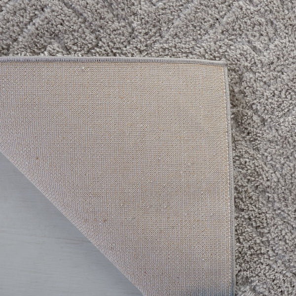 Safavieh Tahoe Luxurious Round Area Rug - Plush Power-loomed Geometric Design For Modern Elegance Grey 60% Polypropylene,Jute 40% Tho652f-7sq