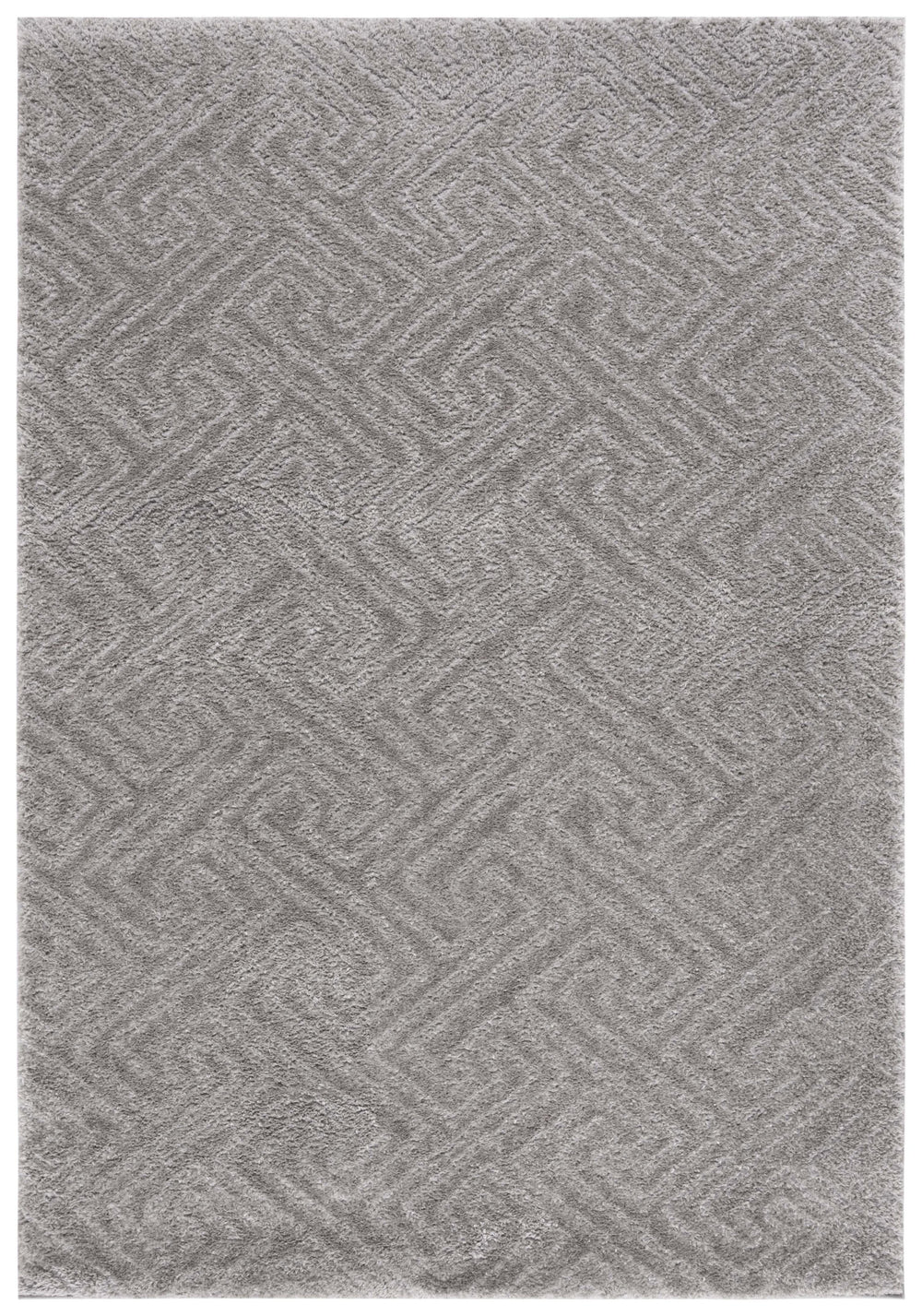 Safavieh Tahoe Luxurious Round Area Rug - Plush Power-loomed Geometric Design For Modern Elegance Grey 60% Polypropylene,Jute 40% Tho652f-7sq