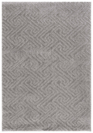 Safavieh Tahoe Luxurious Round Area Rug - Plush Power-loomed Geometric Design For Modern Elegance Grey 60% Polypropylene,Jute 40% Tho652f-7sq