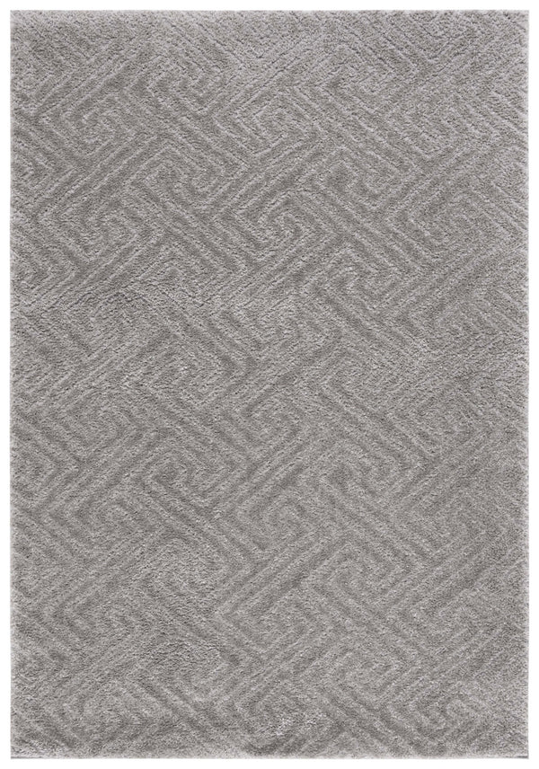 Safavieh Tahoe Luxurious Round Area Rug - Plush Power-loomed Geometric Design For Modern Elegance Grey 60% Polypropylene,Jute 40% Tho652f-7sq