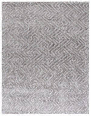 Safavieh Tahoe Luxurious Round Area Rug - Plush Power-loomed Geometric Design For Modern Elegance Grey 60% Polypropylene,Jute 40% Tho652f-7sq