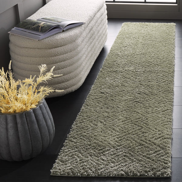 Safavieh Tahoe Luxurious Round Area Rug - Plush Power-loomed Geometric Design For Modern Elegance Sage 60% Polypropylene,Jute 40% Tho652w-10