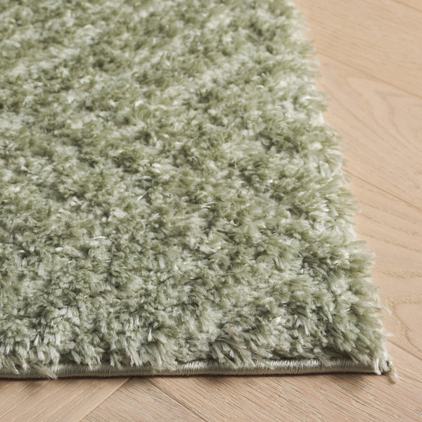 Safavieh Tahoe Luxurious Round Area Rug - Plush Power-loomed Geometric Design For Modern Elegance Sage 60% Polypropylene,Jute 40% Tho652w-10