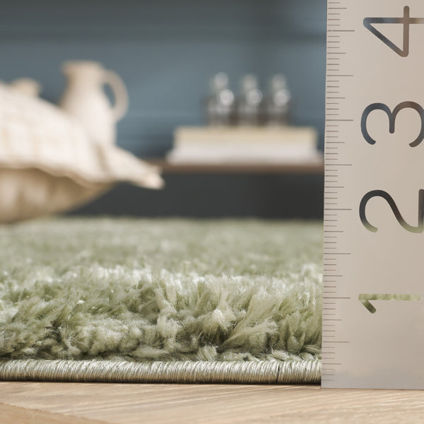 Safavieh Tahoe Luxurious Round Area Rug - Plush Power-loomed Geometric Design For Modern Elegance Sage 60% Polypropylene,Jute 40% Tho652w-10