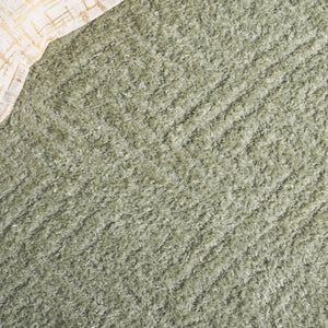 Safavieh Tahoe Luxurious Round Area Rug - Plush Power-loomed Geometric Design For Modern Elegance Sage 60% Polypropylene,Jute 40% Tho652w-10