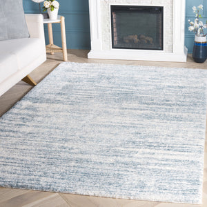 Safavieh Tahoe Shag Area Rug - Luxurious Ivory And Grey Design For Modern Living Spaces And Cozy Comfort Blue ,Ivory 60% Polypropylene,Jute 40% Tho653m-6