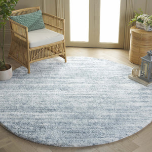 Safavieh Tahoe Shag Area Rug - Luxurious Ivory And Grey Design For Modern Living Spaces And Cozy Comfort Blue ,Ivory 60% Polypropylene,Jute 40% Tho653m-6