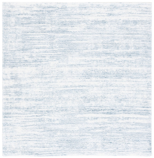 Safavieh Tahoe Shag Area Rug - Luxurious Ivory And Grey Design For Modern Living Spaces And Cozy Comfort Blue ,Ivory 60% Polypropylene,Jute 40% Tho653m-6
