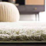 Safavieh Tahoe Shag 653 Power Loomed Shag Rug Sage / Ivory THO653W-7SQ