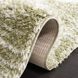 Safavieh Tahoe Shag 653 Power Loomed Shag Rug Sage / Ivory THO653W-7SQ