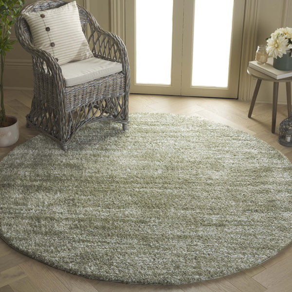 Safavieh Tahoe Shag Area Rug - Luxurious Ivory And Grey Design For Modern Living Spaces And Cozy Comfort Sage ,Ivory 60% Polypropylene,Jute 40% Tho653w-5sq
