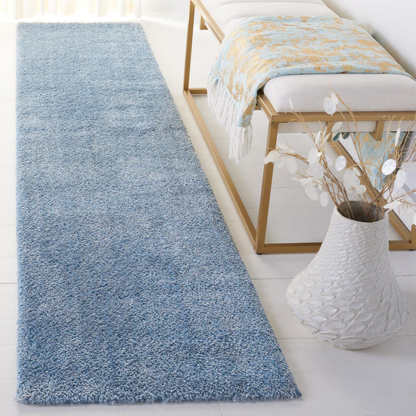 Safavieh Tahoe Shag Area Rug - Luxurious Turkish Craftsmanship, Plush Comfort, And Timeless Elegance For Any Space Blue 60% Polypropylene,Jute 40% Tho670m-3
