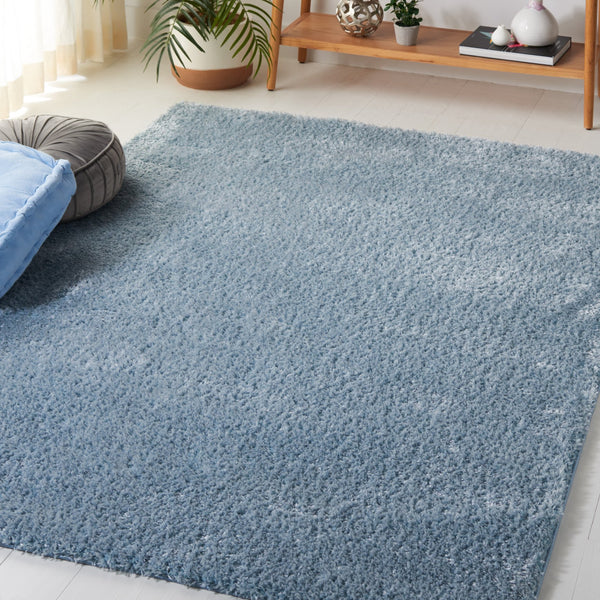 Safavieh Tahoe Shag Area Rug - Luxurious Turkish Craftsmanship, Plush Comfort, And Timeless Elegance For Any Space Blue 60% Polypropylene,Jute 40% Tho670m-3