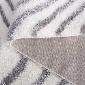 Safavieh Tahoe Shag Area Rug - Luxurious Gold And Ivory Design For Elegant Home Décor And Comfort Ivory ,Grey 60% Polypropylene,Jute 40% Tho680f-5