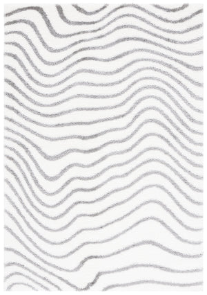 Safavieh Tahoe Shag Area Rug - Luxurious Gold And Ivory Design For Elegant Home Décor And Comfort Ivory ,Grey 60% Polypropylene,Jute 40% Tho680f-5