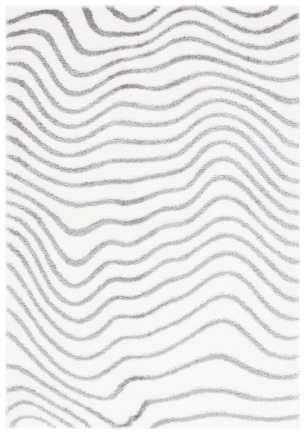 Safavieh Tahoe Shag Area Rug - Luxurious Gold And Ivory Design For Elegant Home Décor And Comfort Ivory ,Grey 60% Polypropylene,Jute 40% Tho680f-5