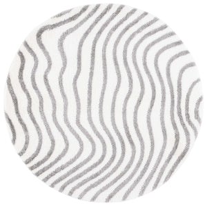 Safavieh Tahoe Shag Area Rug - Luxurious Gold And Ivory Design For Elegant Home Décor And Comfort Ivory ,Grey 60% Polypropylene,Jute 40% Tho680f-5