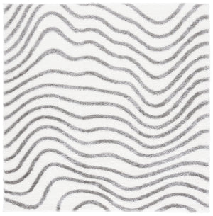 Safavieh Tahoe Shag Area Rug - Luxurious Gold And Ivory Design For Elegant Home Décor And Comfort Ivory ,Grey 60% Polypropylene,Jute 40% Tho680f-5