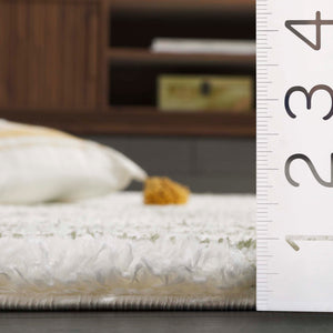 Safavieh Tahoe Shag Area Rug - Luxurious Gold And Ivory Design For Elegant Home Décor And Comfort Ivory ,Green 60% Polypropylene,Jute 40% Tho680w-5