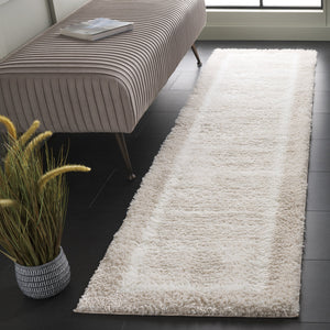 Safavieh Tahoe Luxurious Shag Area Rug - Plush Polyester Pile, Elegant Turkish Design For Timeless Decor Beige ,Ivory 60% Polypropylene,Jute 40% Tho682b-7sq