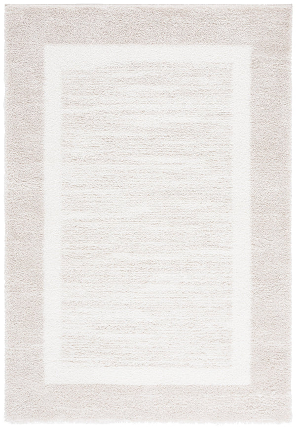 Safavieh Tahoe Luxurious Shag Area Rug - Plush Polyester Pile, Elegant Turkish Design For Timeless Decor Beige ,Ivory 60% Polypropylene,Jute 40% Tho682b-7sq