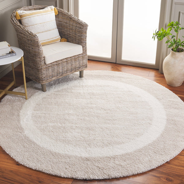 Safavieh Tahoe Luxurious Shag Area Rug - Plush Polyester Pile, Elegant Turkish Design For Timeless Decor Beige ,Ivory 60% Polypropylene,Jute 40% Tho682b-7sq