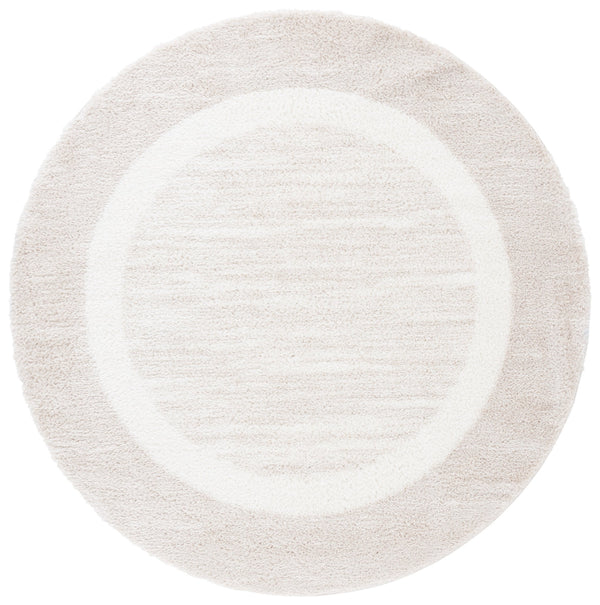 Safavieh Tahoe Luxurious Shag Area Rug - Plush Polyester Pile, Elegant Turkish Design For Timeless Decor Beige ,Ivory 60% Polypropylene,Jute 40% Tho682b-7sq