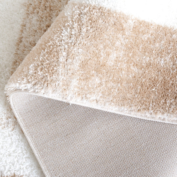 Safavieh Tahoe Luxurious Shag Area Rug - Plush Polyester Pile, Elegant Turkish Design For Timeless Decor Gold ,Ivory 60% Polypropylene,Jute 40% Tho682d-8