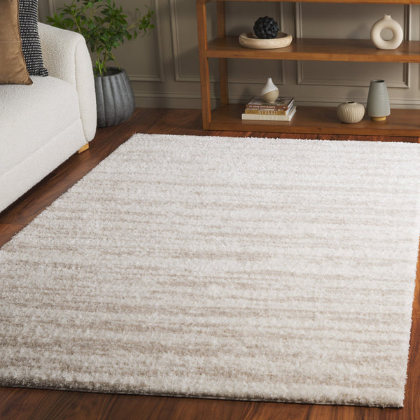 Safavieh Tahoe Luxurious Power Loomed Shag Area Rug – Soft, Durable, Elegant Turkish Design For Any Space Ivory ,Beige 60% Polypropylene,Jute 40% Tho686b-28