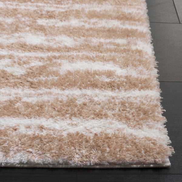 Safavieh Tahoe Luxurious Power Loomed Shag Area Rug – Soft, Durable, Elegant Turkish Design For Any Space Ivory ,Gold 60% Polypropylene,Jute 40% Tho686d-8