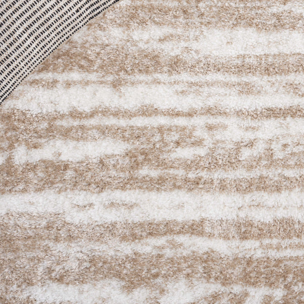 Safavieh Tahoe Luxurious Power Loomed Shag Area Rug – Soft, Durable, Elegant Turkish Design For Any Space Ivory ,Gold 60% Polypropylene,Jute 40% Tho686d-8