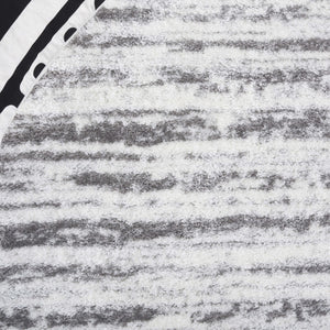 Safavieh Tahoe Luxurious Power Loomed Shag Area Rug – Soft, Durable, Elegant Turkish Design For Any Space Ivory ,Dark Grey 60% Polypropylene,Jute 40% Tho686h-7sq