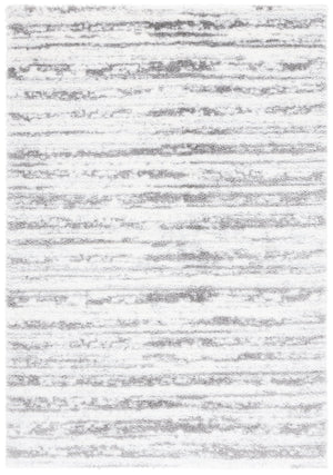 Safavieh Tahoe Luxurious Power Loomed Shag Area Rug – Soft, Durable, Elegant Turkish Design For Any Space Ivory ,Dark Grey 60% Polypropylene,Jute 40% Tho686h-7sq