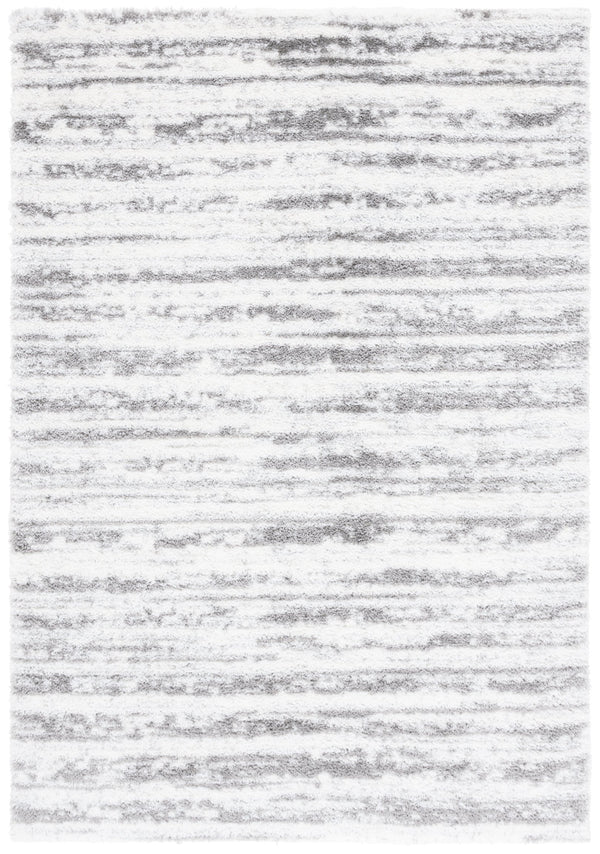 Safavieh Tahoe Luxurious Power Loomed Shag Area Rug – Soft, Durable, Elegant Turkish Design For Any Space Ivory ,Dark Grey 60% Polypropylene,Jute 40% Tho686h-7sq