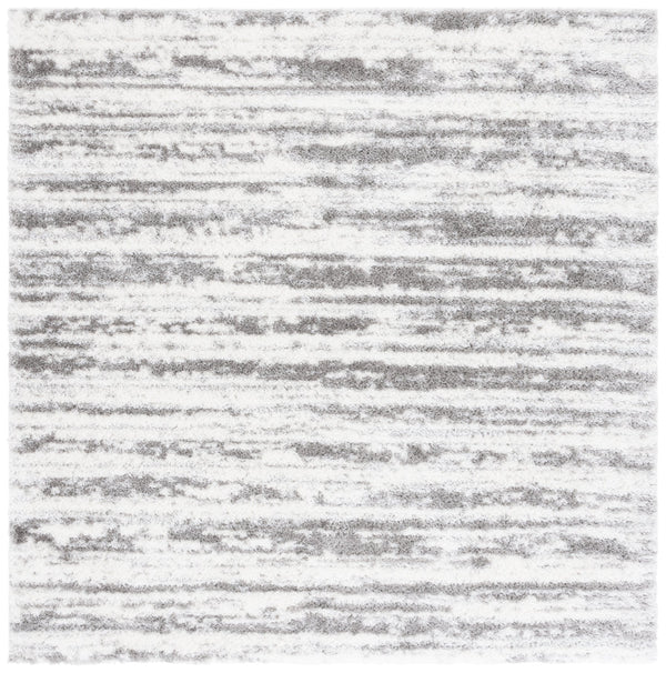 Safavieh Tahoe Luxurious Power Loomed Shag Area Rug – Soft, Durable, Elegant Turkish Design For Any Space Ivory ,Dark Grey 60% Polypropylene,Jute 40% Tho686h-7sq