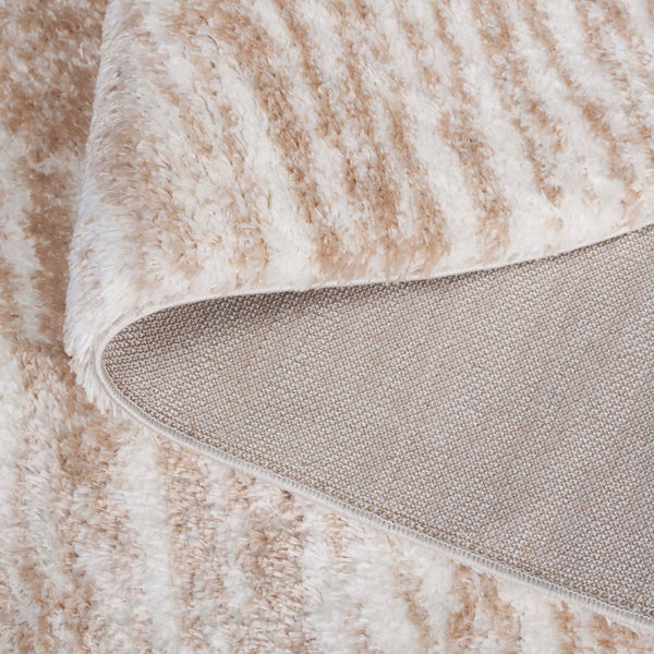 Safavieh Tahoe Luxurious Shag Area Rug - Elegant Ivory And Gold Design For Modern Home Décor Comfort Ivory ,Gold 60% Polypropylene,Jute 40% Tho688d-8