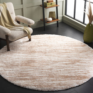 Safavieh Tahoe Luxurious Shag Area Rug - Elegant Ivory And Gold Design For Modern Home Décor Comfort Ivory ,Gold 60% Polypropylene,Jute 40% Tho688d-8