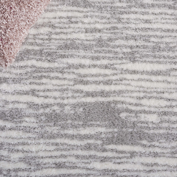 Safavieh Tahoe Luxurious Shag Area Rug - Elegant Ivory And Gold Design For Modern Home Décor Comfort Ivory ,Grey 60% Polypropylene,Jute 40% Tho688f-4